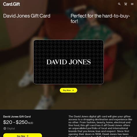 david jones e gift card.